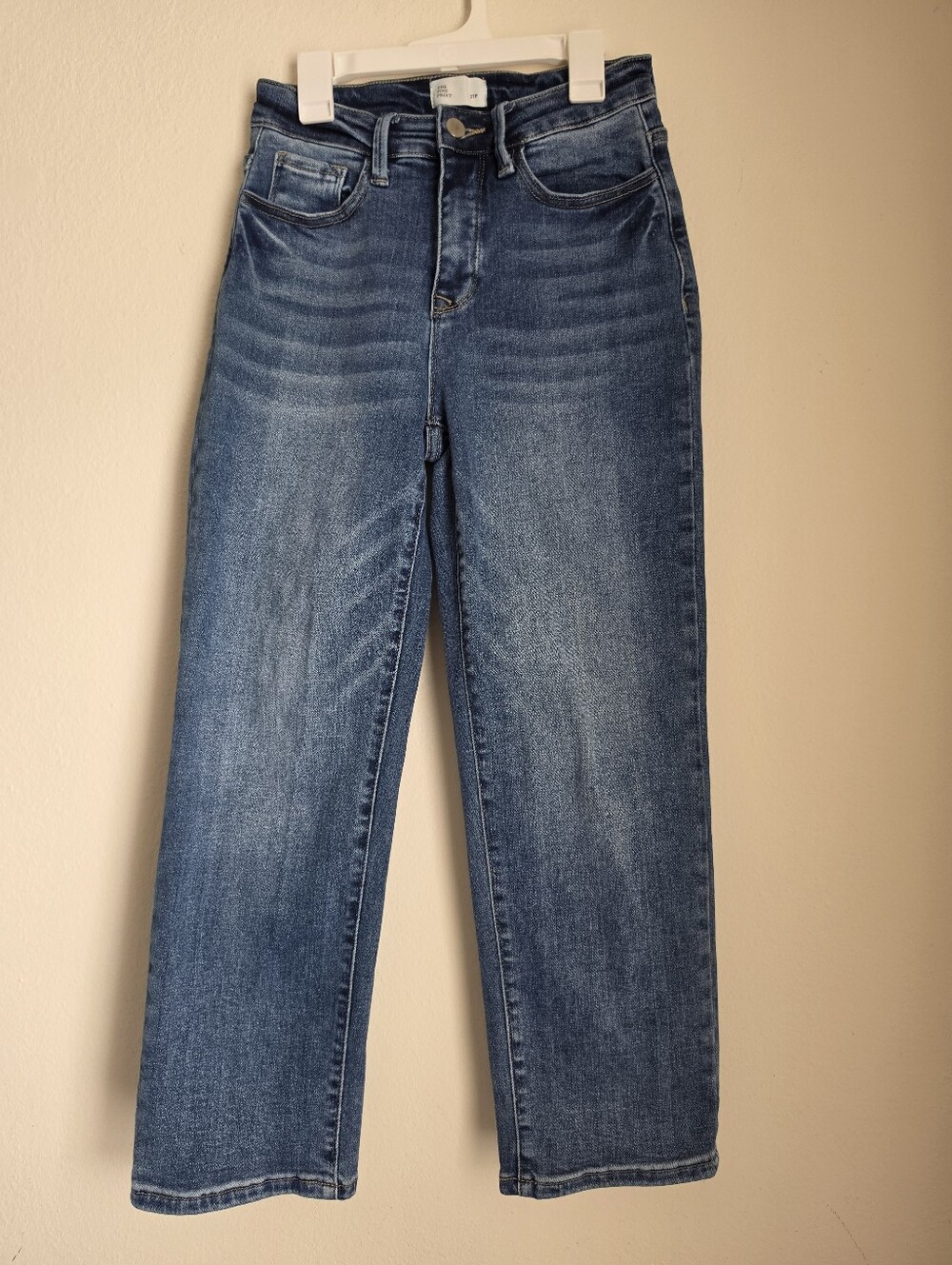 The Fine Print For Short Story Crop Straight Jeans Size 27P